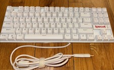 Redragon K552W-RGB white Mechanical Gaming Keyboard with backlight Wired TESTED