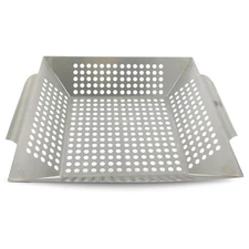 Yukon Glory Large Grilling Basket for Vegetables, Fish Etc. Made of Premium