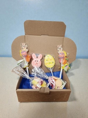 Ostern Süßigkeiten Korb Geschenkbox Lutscher Gummis Süßigkeiten Sortiment