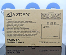Azden FMX-20 2-Channels Portable Audio XLR Mixer