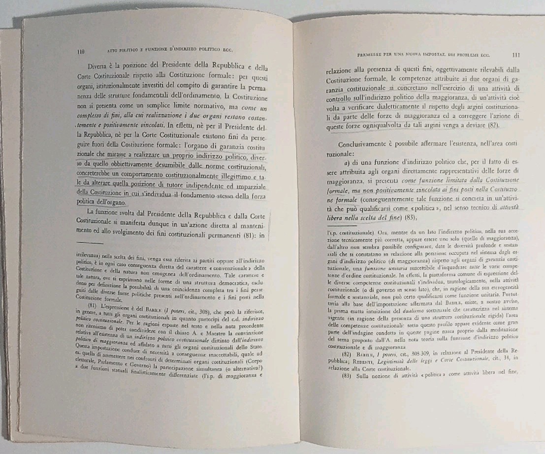 Political act and function of political direction - Enzo Cheli - Giuffrè Editore