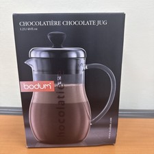 BODUM Chocolatiere Hot Chocolate Jug Pitcher Mixer Frother Glass Boxed 