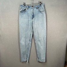 VTG Levis 550 Womens Size 9 MED Relaxed Fit Tapered Leg Light Wash Denim Jeans
