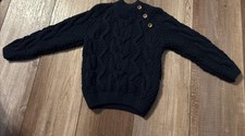 Zara Toddler Girls Knit Navy Sweater 2-3 Years