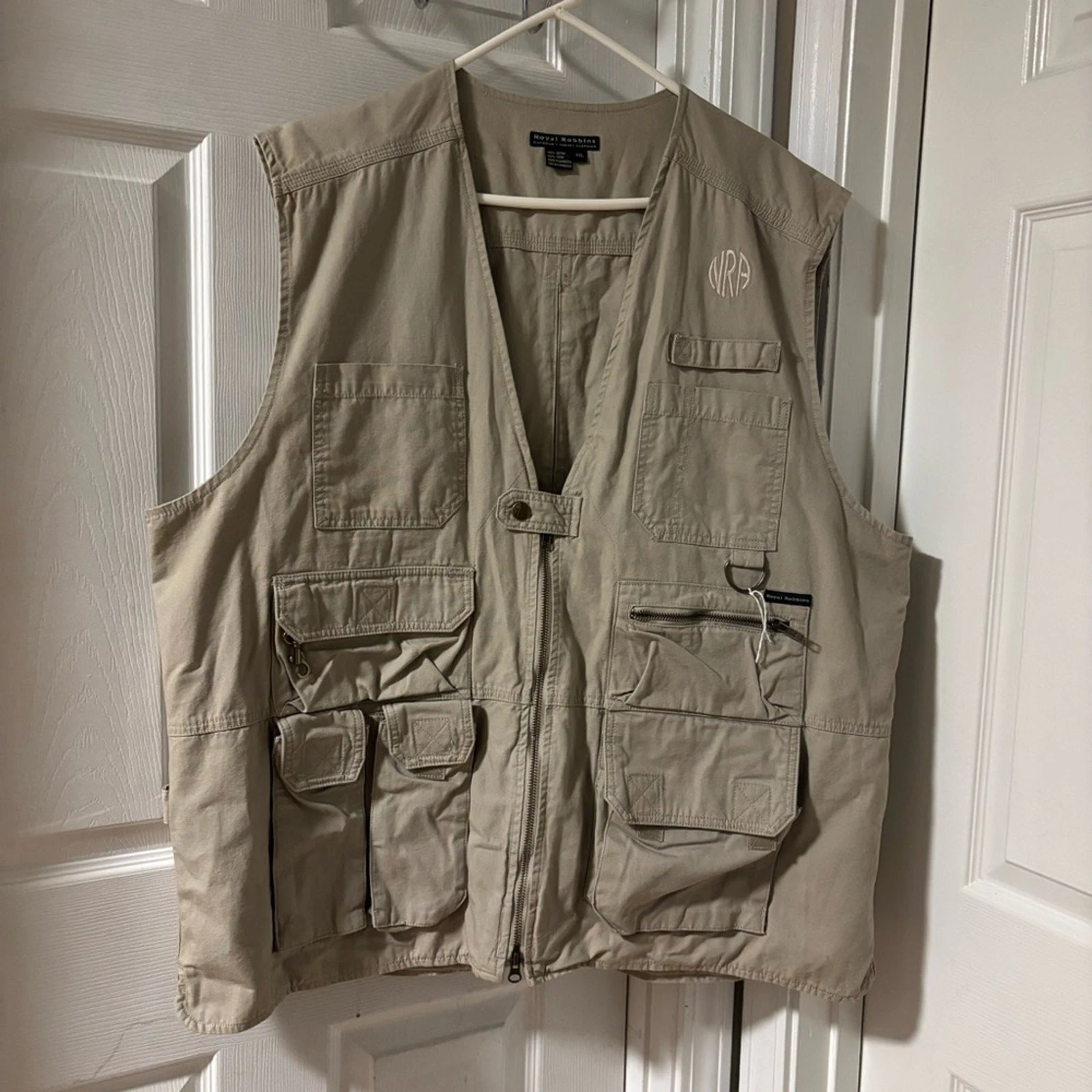 Royal Robbins Khaki Outdoor Fishing Hiking Explorer Vest Cotton 2XL