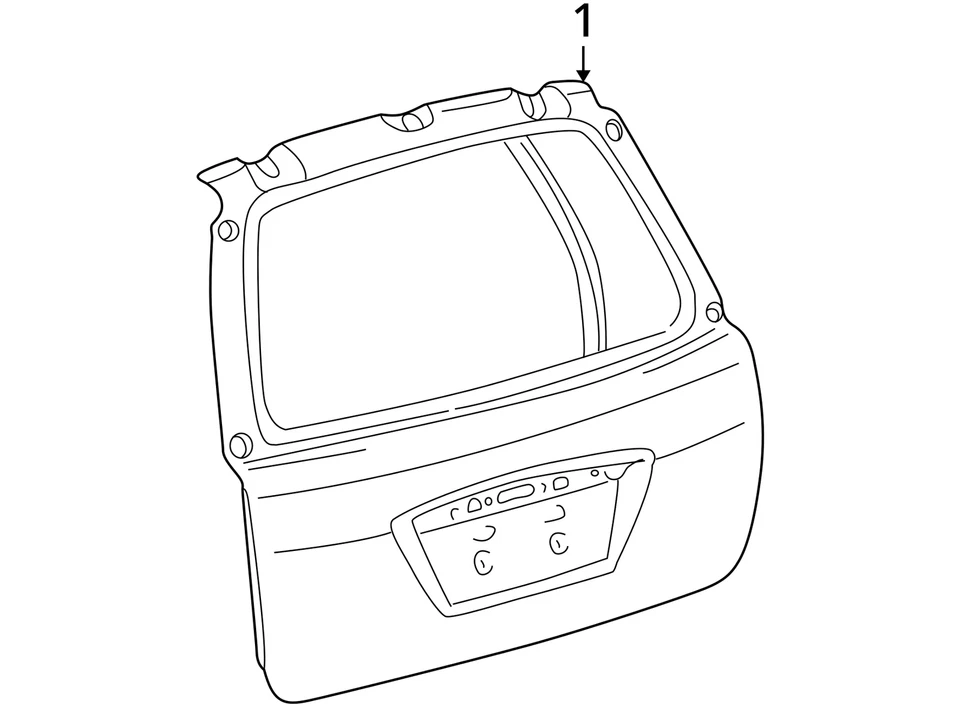 ПОДХОДИТ ДЛЯ 2003-2008 PONTIAC VIBE ПАНЕЛЬ L/GATE 88969763 - НОВЫЙ OEM 88969763 - Изображение 3 из 3