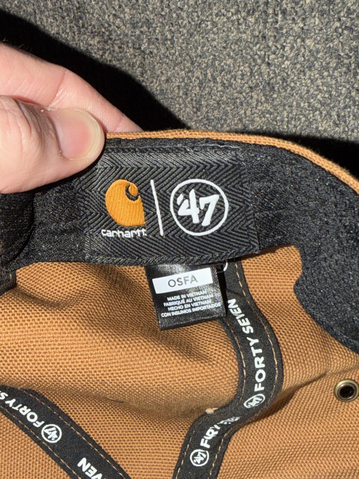 Miami Dolphins Hat Cap Snap Back Mens One Size Brown NFL Football Carhartt '47 thumbnail 6