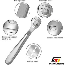 2x Hornhauthobel mit Raspel – Inkl. 10 Solingen Klingen zur Hornhautentfernung