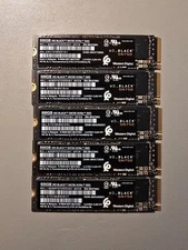 Lot of 5 WD BLACK SN750 500GB NVMe M.2 Internal Gaming SSD - Tested