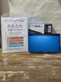 Blue and black Nintendo 3DS LL Japanese Region locked Us Seller-READ Description