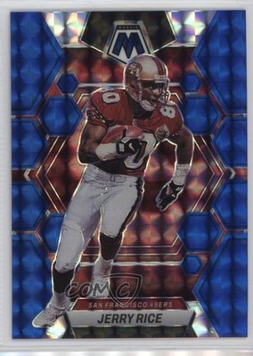 2023 Panini Mosaic Blue Mosaic Prizm 18/99 Jerry Rice #219 HOF 16wc