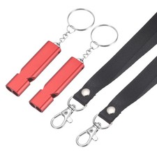 Emergency Whistle, 2 Pcs  Red - Fitting for Outdoor Camping/Hiking 