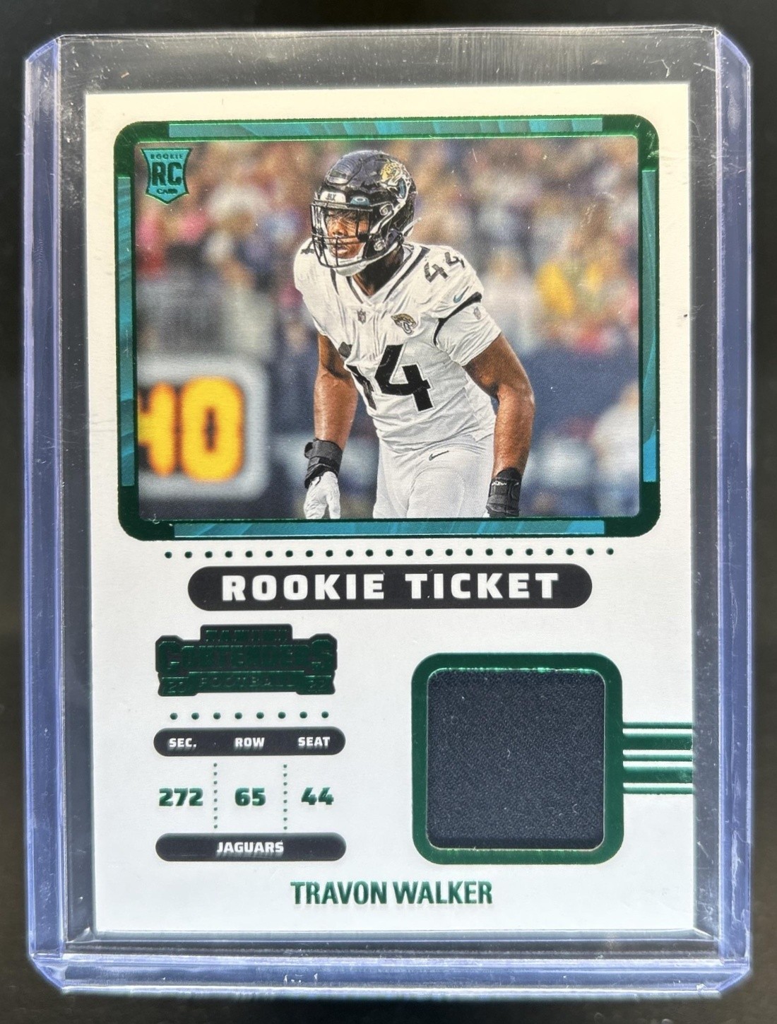 Travon Walker Panini Contenders Rookie Ticket Swatches #TWA Base