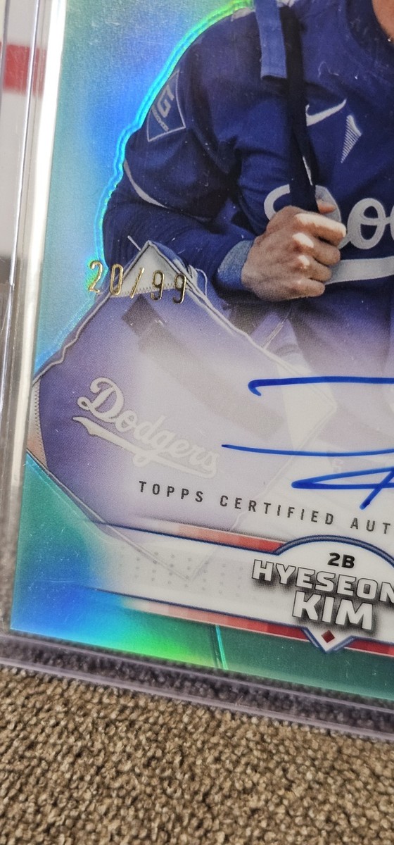 Topps 2025 Stadium Club - Hyeseong Kim Chrome Turquoise Auto #SCCA