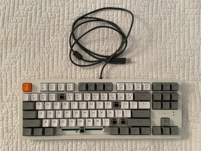 E-YOOSO K-620 Mechanical Keyboard Light Up White Backlit Brown Switches USB