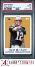 2008 TOPPS TURN BACK THE CLOCK #9 TOM BRADY PATRIOTS PSA 9