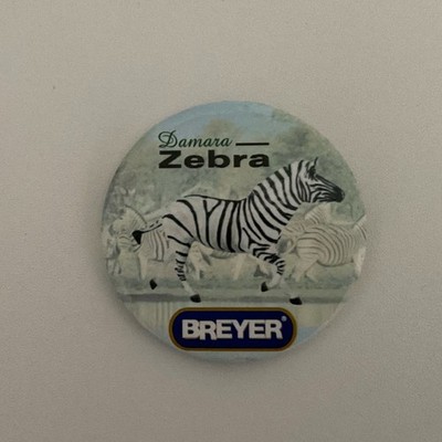 Breyer Horse Souvenir Lapel Button Pin ~ DAMARA ZEBRA