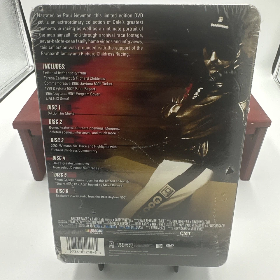 NASCAR DALE SR Movie 6 DVD Box Set Dale Earnhardt Sr Limited Edition - NEW - Image 2 of 4