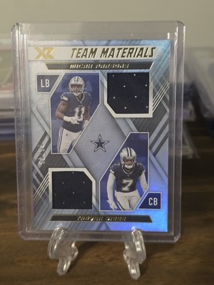 2022 Panini XR TM-33 Micah Parsons Trevon Diggs Team Materials Patch /49 Silver