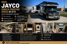 2022 Jayco SENECA PRESTIGE 37K RV Motorhome Class C