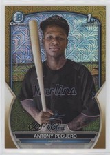 2023 Bowman Chrome Prospects Mega Box Gold Mojo Refractor /50 Antony Peguero ux1