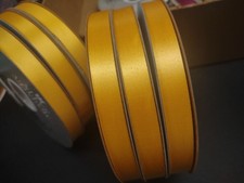 #3 McGinley Satin Golden Yellow 100 Yard Corsage Ribbon 9/16" for Floral Bouquet