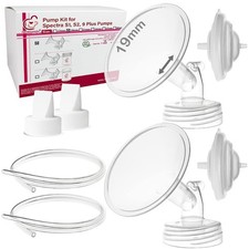 19mm Flange Pump Kit Compatible w Spectra S2 S1 Breast Pumps for Spectra Pump...