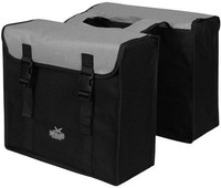 Doppelpacktasche Greenlands 34 Liter 37 X 33 X 14 Cm (2X) - Schwarz/Silber