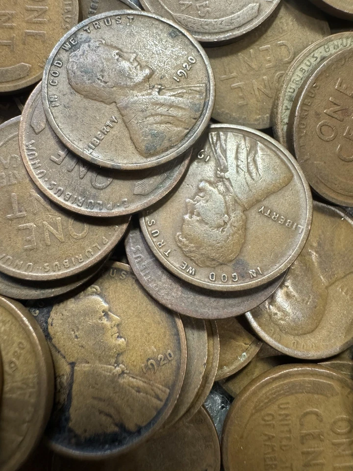 1920 LINCOLN CENT LOT OF 100 - Image 2 of 3
