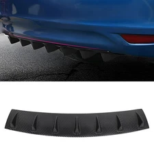 1PC Rear Lower Bumper Lip Diffuser Spoiler 7 Shark Fin Style