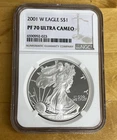 2001 W American Silver Eagle NGC PF 70 Ultra Cameo