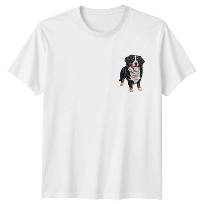 Berner Sennenhund Tiere Hunderasse Herren T-Shirt Damen Tee Grafik Oberteil