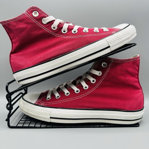 Converse Chuck Taylor High Top Trainers Burgundy UK 7 - Picture 2 of 12