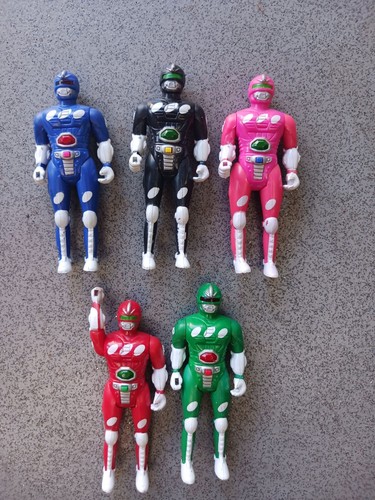 Super Robotic Rangers 5 Figuren Set Lot Power KO Bootleg Bandai - Bild 1 von 3