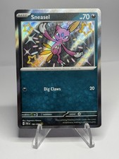 Pokémon TCG SV: Paldean Fates Sneasel Shiny Holo 182/091 NM