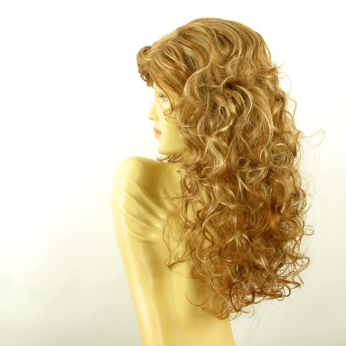 Perruque femme longue blond foncé méché blond clair ADELAIDE F27613 - Imagen 3 de 8