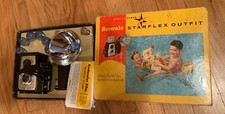 Vintage Kodak Brownie Starflex Outfit camera in box 1940s comes with bulbs 25T