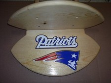 New England Patriots Bobble Heads Display Shelf Hold 12 Bobbles Custom Made