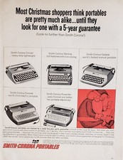 1963 Smith Corona Portable Typewriters Print Ad Vintage Ephemera Wall Art Decor thumbnail