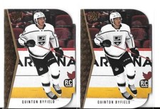Quinton Byfield 2021-22 Upper Deck Rookie Die Cut Tribute #RDT-1 Lot (x2) Kings 