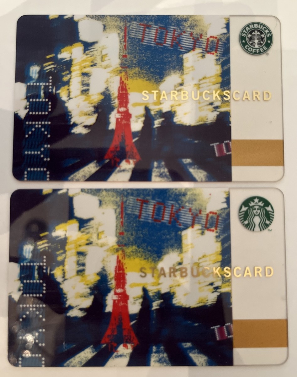 Starbucks 2010 Old & New Logo Tokyo Japan Cards 6060 6068