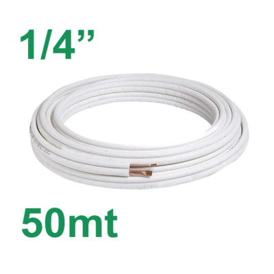 Vorisolierter Kupferrohr-Rollen 50 m 1/4'' - für Klimaanlagen und Kühlung
