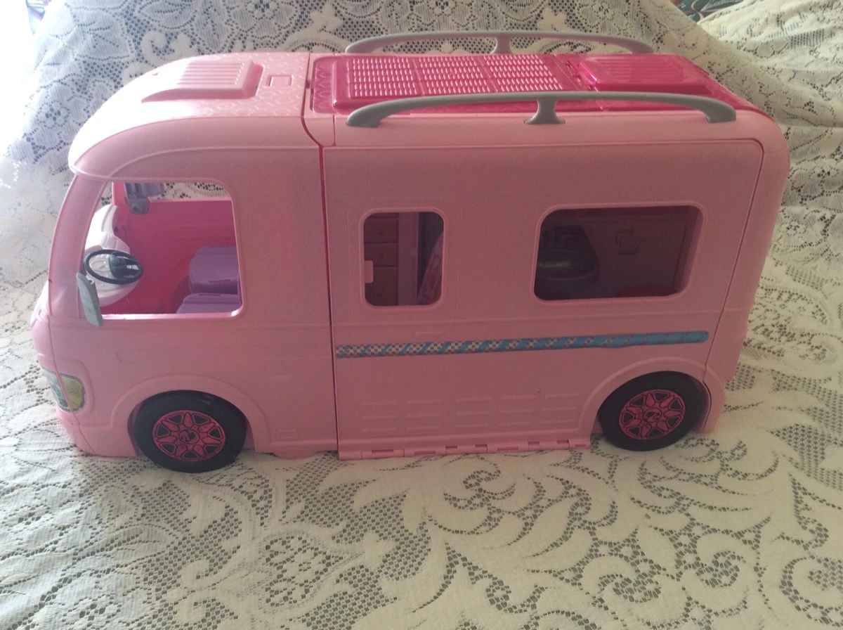 2016 Mattel Barbie Pink Dream Camper Motorhome Van RV-Missing Pool