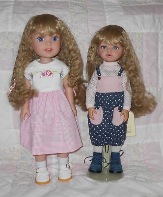WEE 3 AIMEE Doll Wig SIZE 8-9.5 BLONDE Long Kinky Hair & Full Bangs NWT