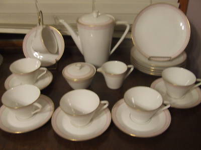 Mid Century Modern Atomic COFFEE SERVICE 21 Pc KONIGL PR TETTAU