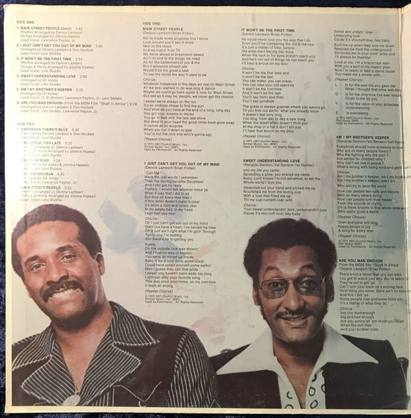Four Tops - Main Street People (LP, Album, Quad) (Very Good Plus (VG+)) - 276557 - Bild 2 von 4