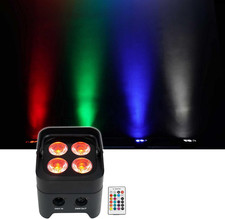 Best Par 50 Rechargeable Par Can Wash Light W/Wireless DMX RGBWA UV