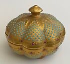 Antique Jeweled Porcelain Coalport Box & Cover 1893 Chicago Exhibition