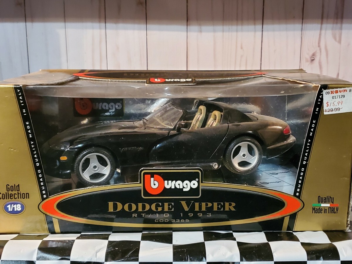 Bburago 1993 Dodge Viper RT-10 1:18 Scale Diecast Model Car Burago