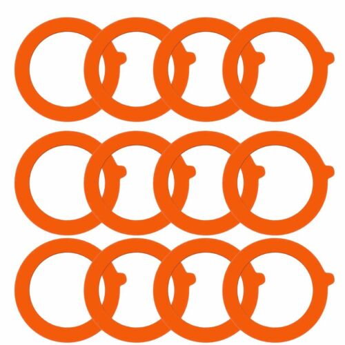 12 Pezzi Guarnizioni Barattolo Silicone Guarnizioni Ermetiche Anelli Ricambio Adatto Mason Canning - Foto 12 di 13